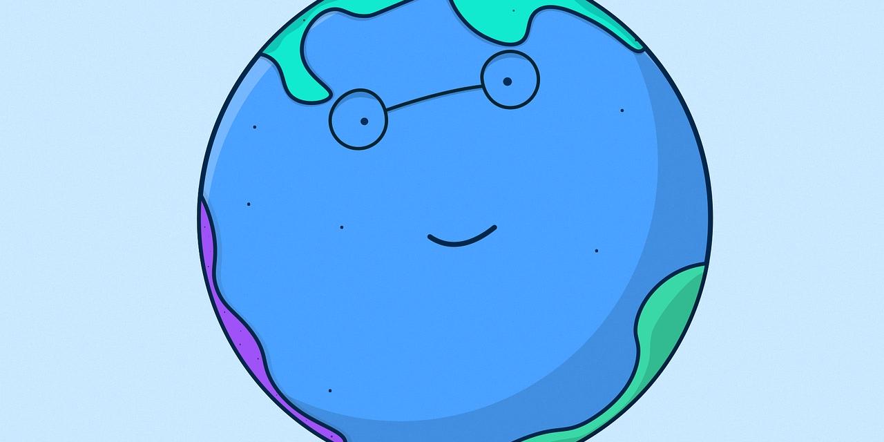 Weltkugel mit Brille