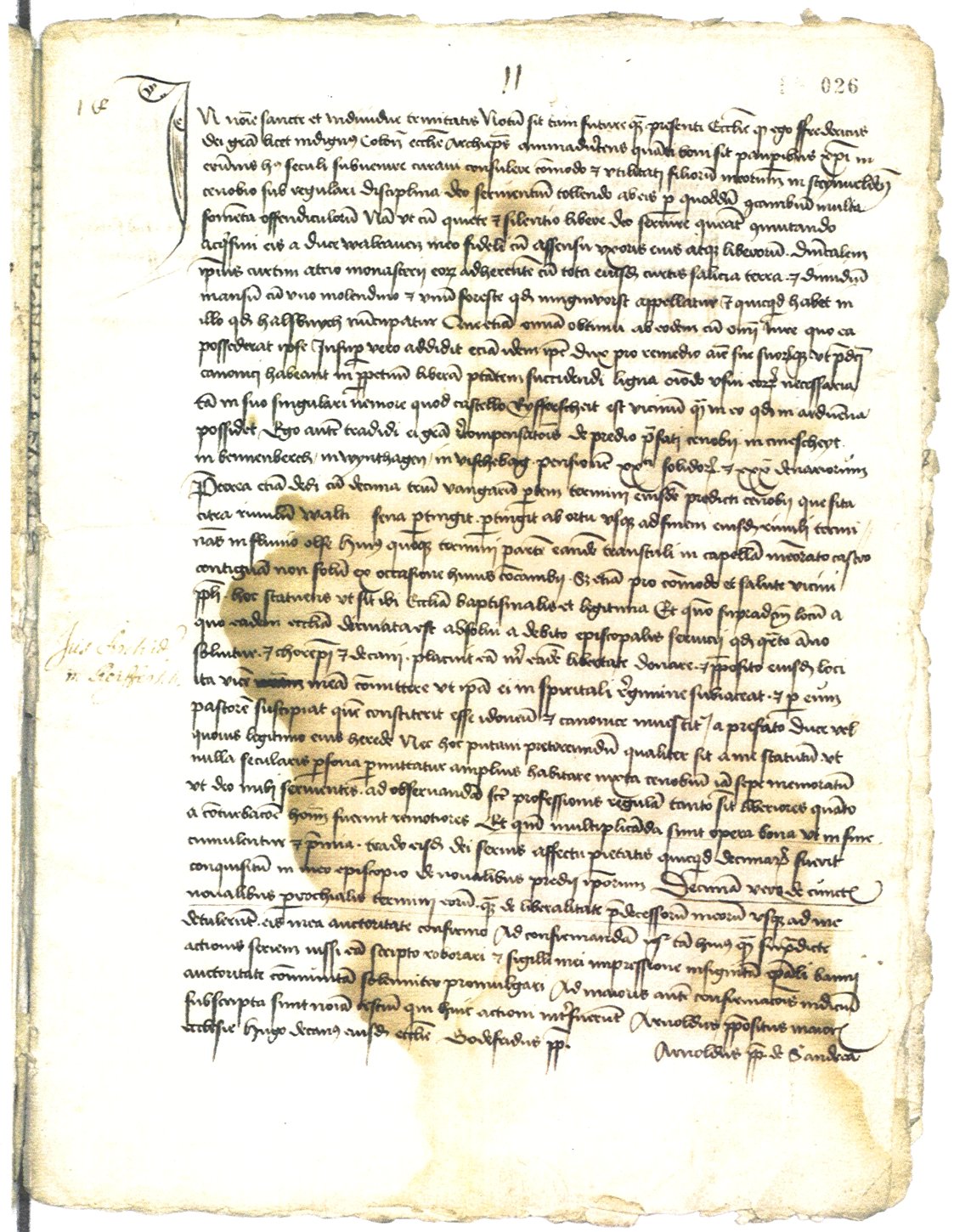 Pfarrerhebungsurkunde (Abschrift)